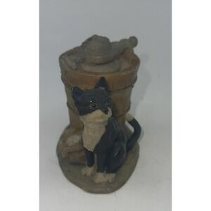 SCHMID ‎ 1979 Black Cat Lowell Davis Ice Cream Maker Farm Country Kitsch